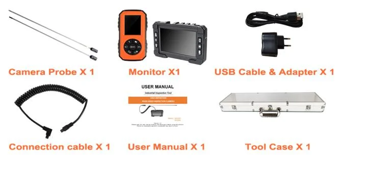 Portable Industry Videoscope with 5.5mm Camera Len, 2-Way View Angle