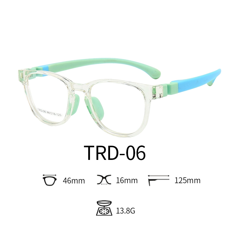 2020 High Quality Tpee Rubber Anti Blue Light Kids Nerd Glasses Clear Lens