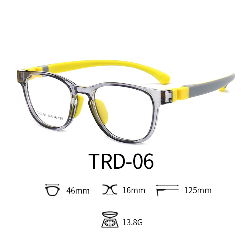 2020 High Quality Tpee Rubber Anti Blue Light Kids Nerd Glasses Clear Lens