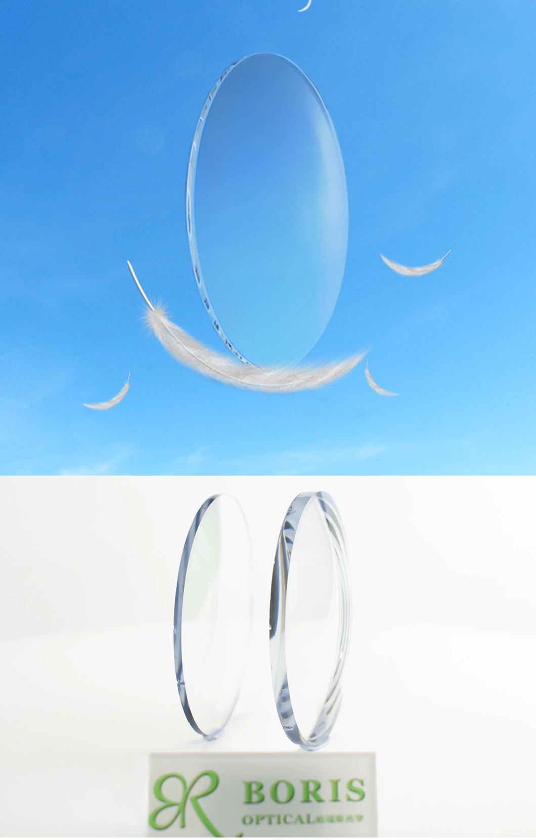 1.74 UV400 Blue Cut Hmc Optical Lenses