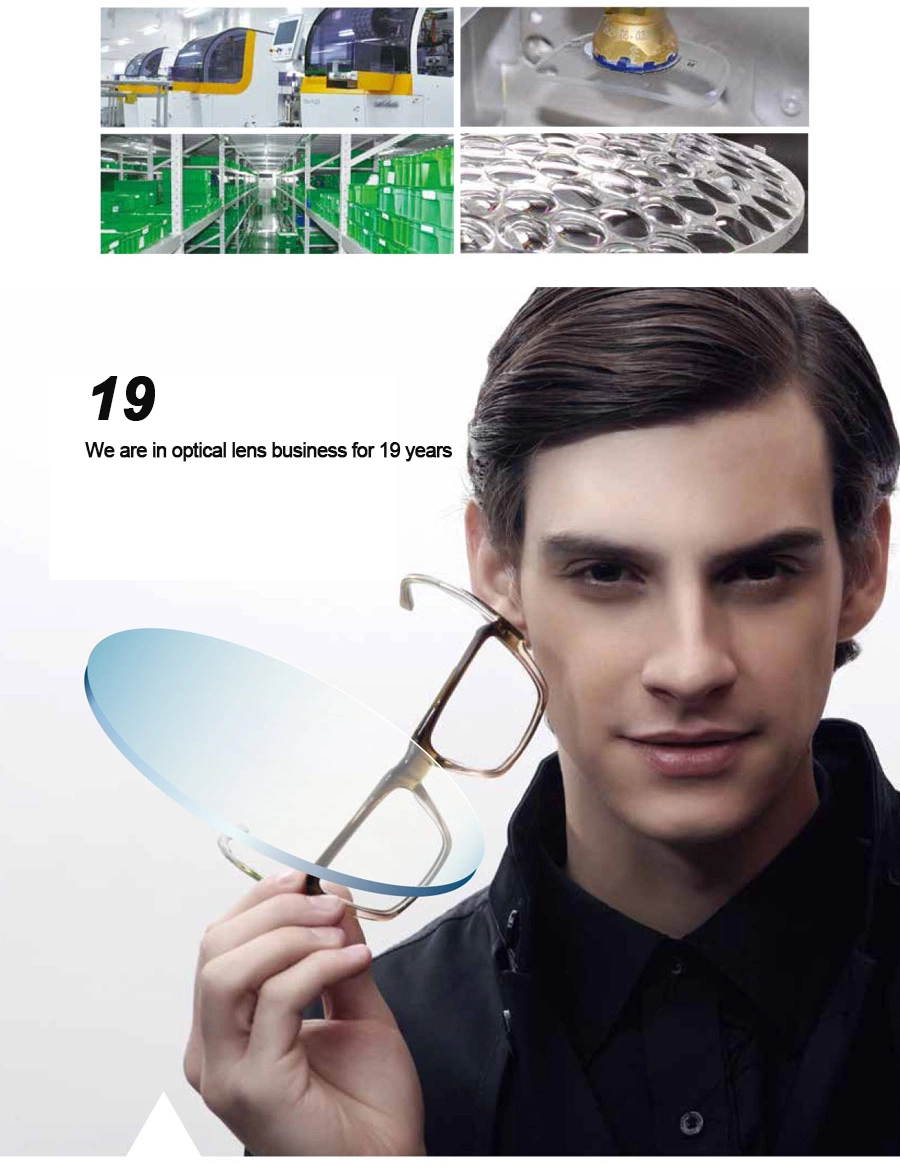 Ultra-Thin Index 1.74 UV Protection Optical Lenses Anti Reflect