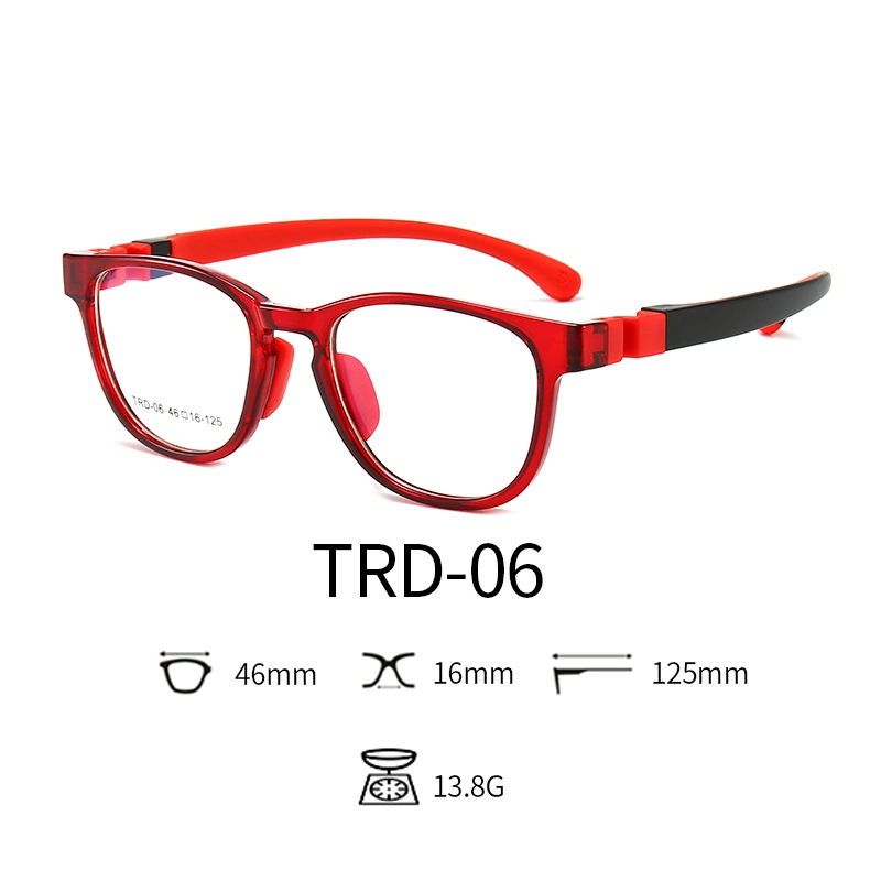 2020 High Quality Tpee Rubber Anti Blue Light Kids Nerd Glasses Clear Lens