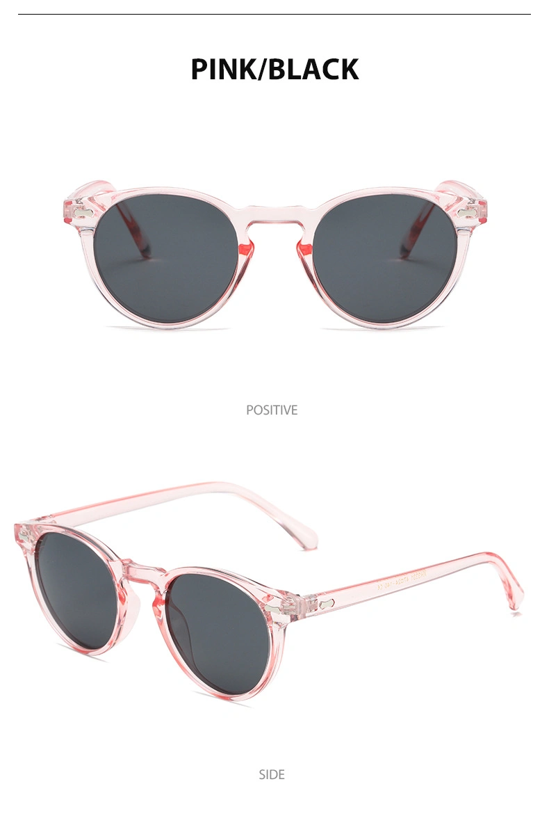Polarized Retro Round Frame Anti Blue Light Amazon PC Sunglasses Glasses for Men and Wom