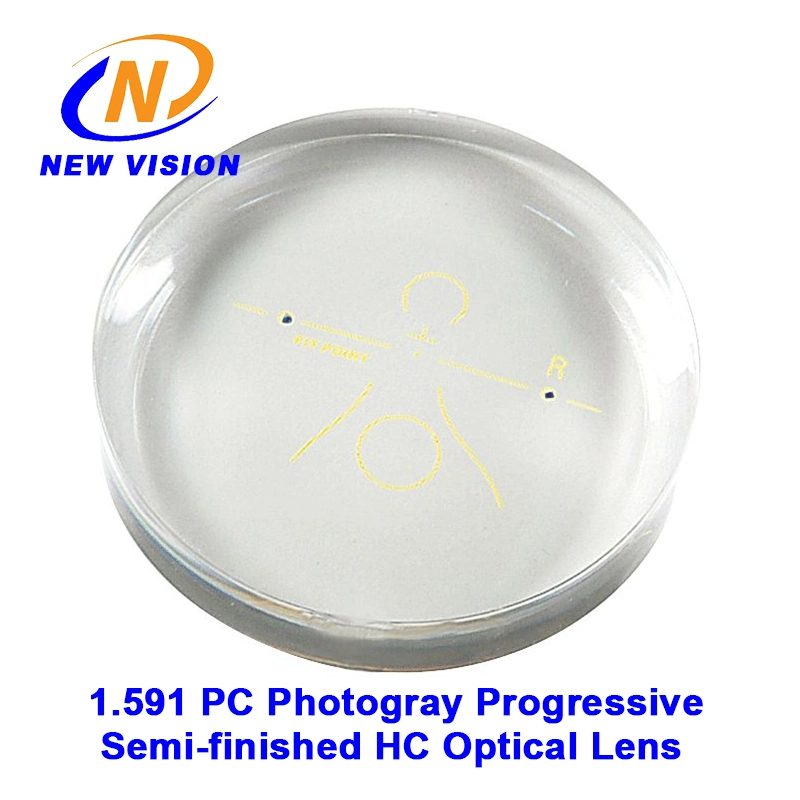 1.591 PC Photogray Progressive Semi-Fiished Hc Optical Lens