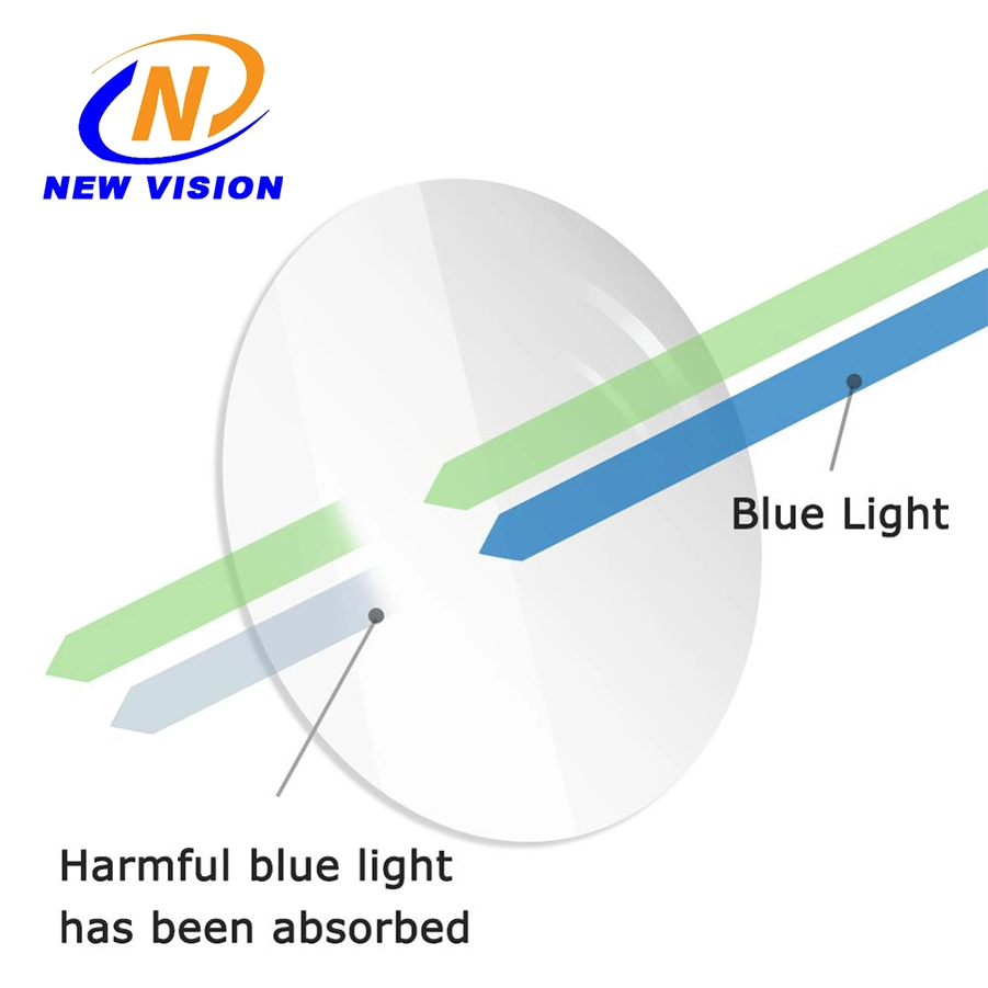 High Quality 1.60 Aspheric Blue Block Lens Shmc Optical Lenses