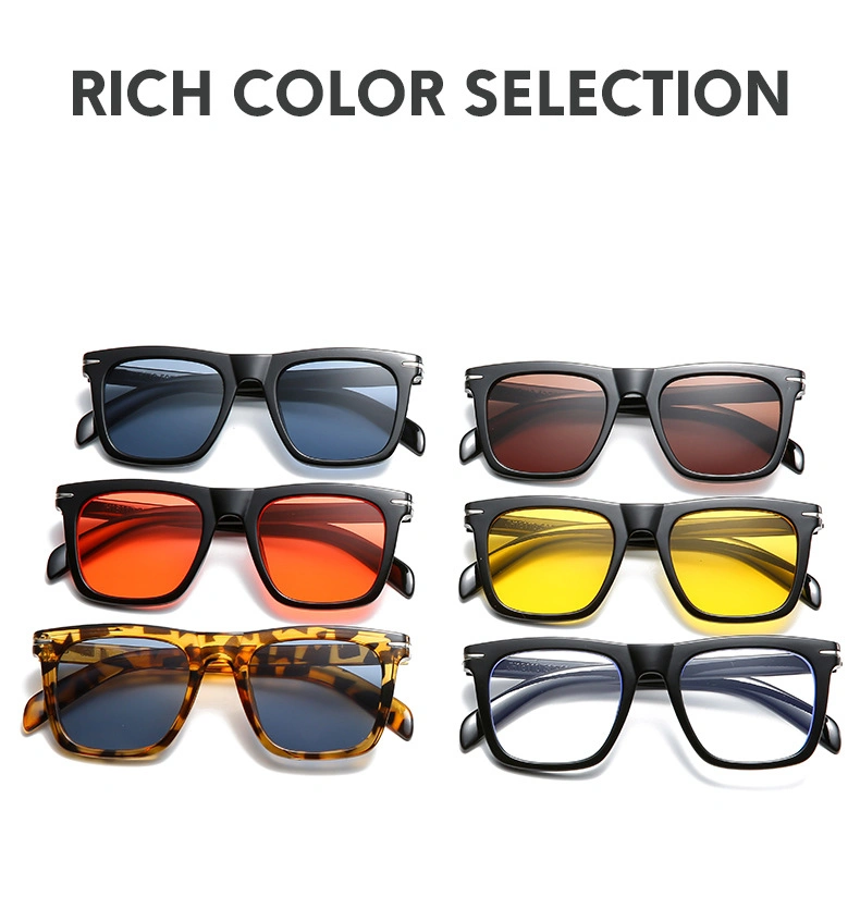 Retro Small Frame Fashion Metal Decorative High Quality Ocean Lenses Glasses