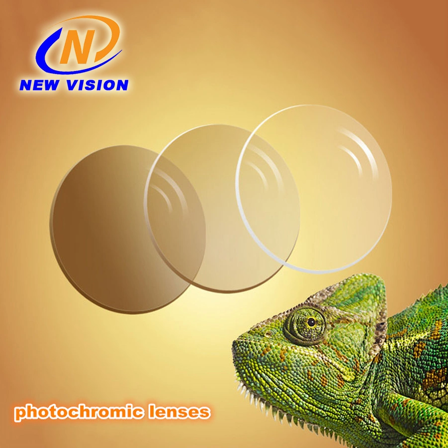 Ultra-Thin 1.67 Mr-7 Photochromic Caffe UV400 Green Optical Lens