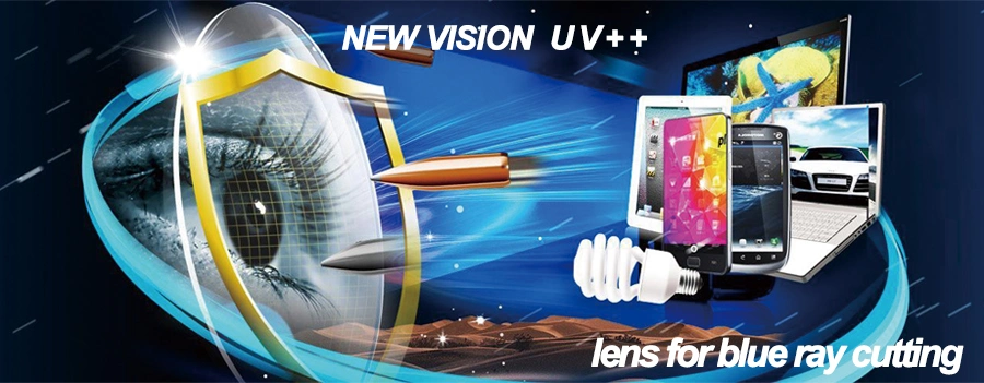 1.60 UV420 Spheric Sv Optical Lens; Blue Blocker Resin Eyeglasses Lenses