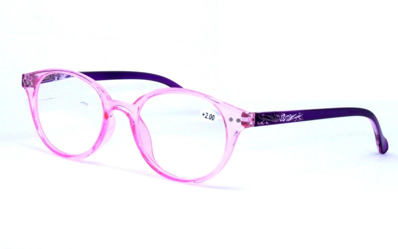 Translucent Multicolor Round Clear Lens Women Men Reading Glasses