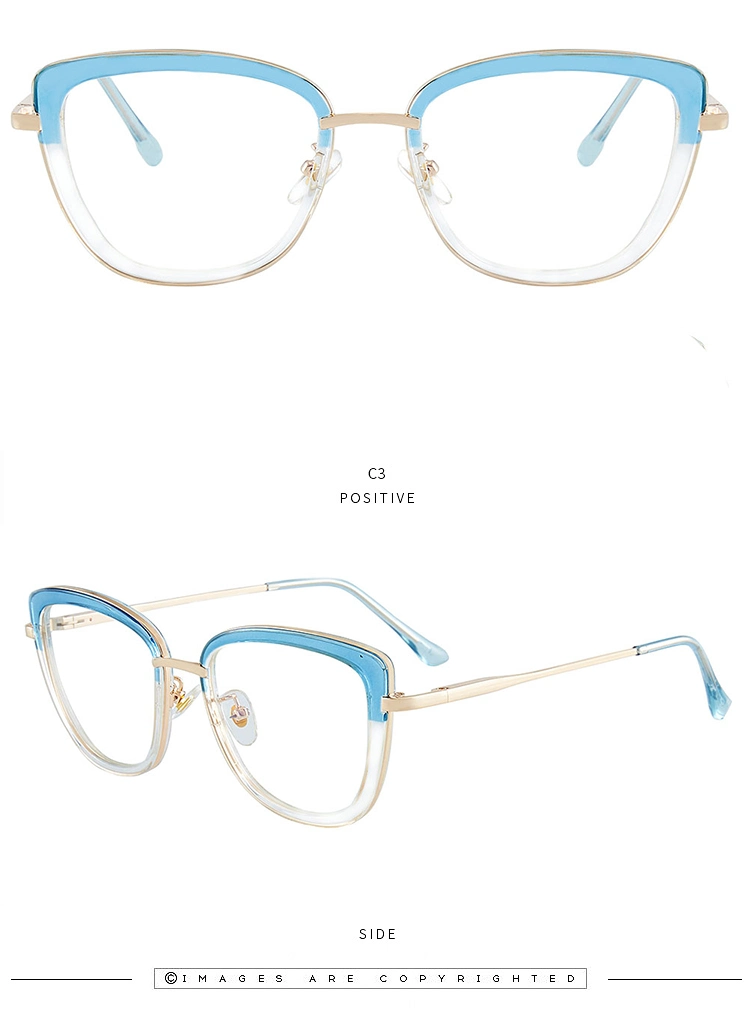 Fashionable Clear Tr90 Frame Glasses Anti Blue Light Blocking Lenses Optical Eye Glasses