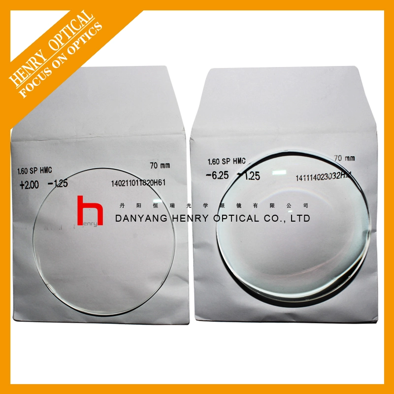 1.60 High Index Sph Single Vision Optical Lens Hmc
