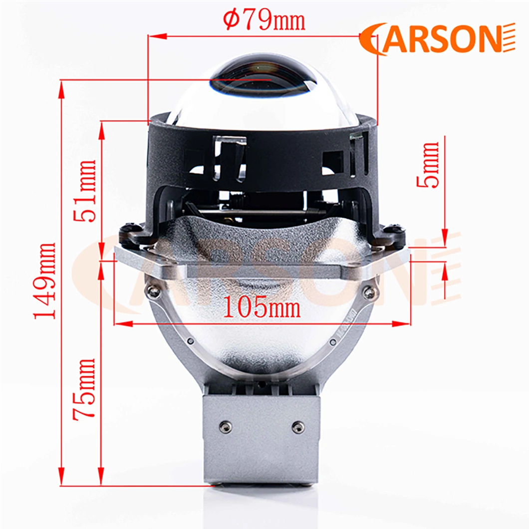 Carson CS3 Dual Refiectors Design Perfect Cutting off Bi LED Len