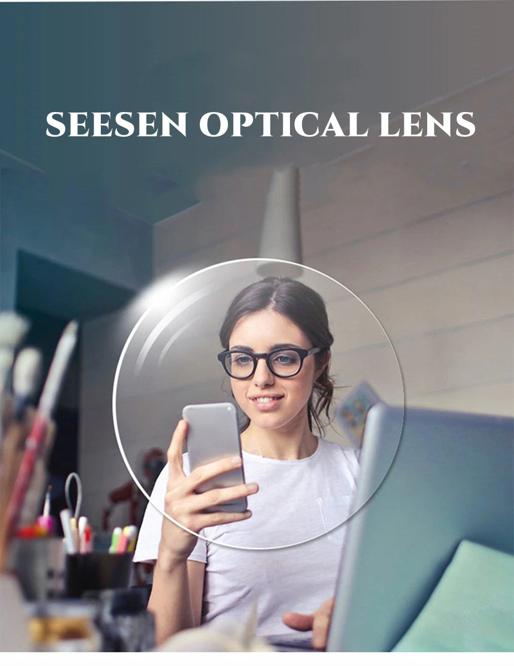 Eyeglass Transition Lenses 1.56 Photochromic Progressive Multifocal Progressive Spectacle Lenses Optical