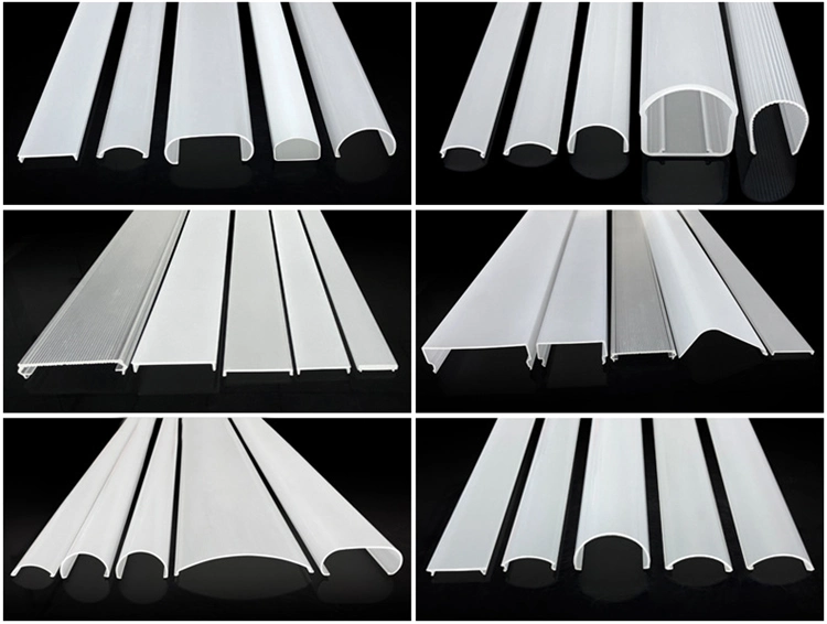 Acrylic Transparent Lamp Shade LED Diffuser PMMA Linear Len