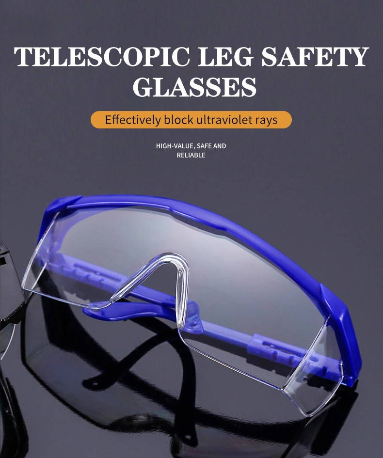 Stock Available One Week Delivery Blue Black 20g Transparent PC Lens Industrial Cheap Safety Glasses