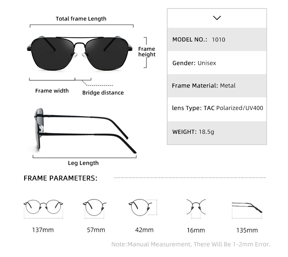 2022 Hot Popular Men High Quality OEM Custom Logo Square Tr90 Frame Tac Polarized Photochromic Lenses Sunglasses