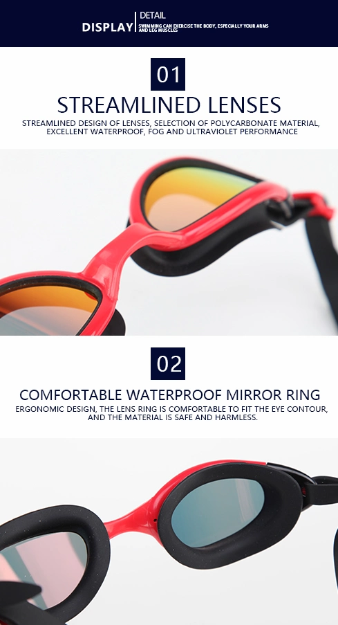 Permanent Double Anti-Fog Lens Swimming Goggles Swim Glasses Leisure Style