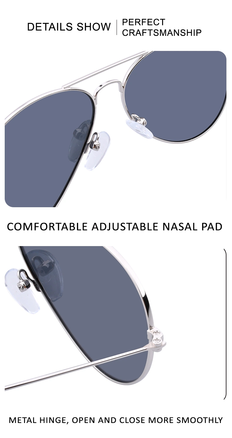 Hot Selling Fashion Custom Sunglasses Classic Vintage Sun Glasses for Women Men Metal Frame Retro Sunglasses