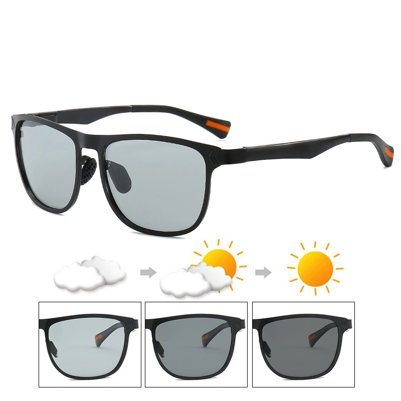 Photochromic Sunglasses Men Women Polarized Chameleon Discoloration Sun Glasses