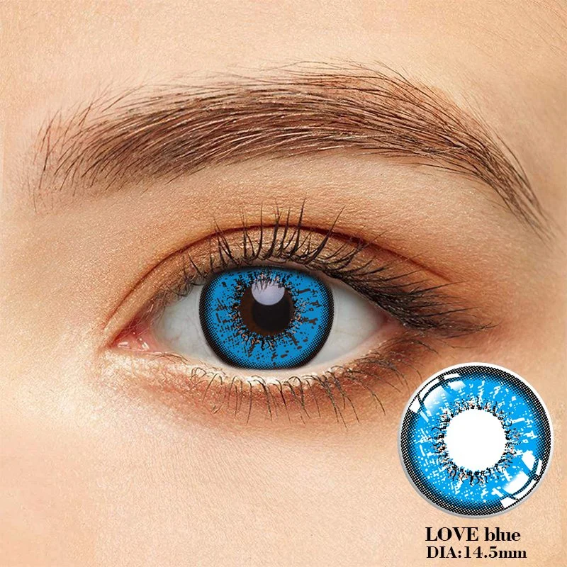 Soft Contacts Natural Looking Chinese Cosmetic Wholesale Color Contact Lens Yearly Eye Colored Contact Lenses