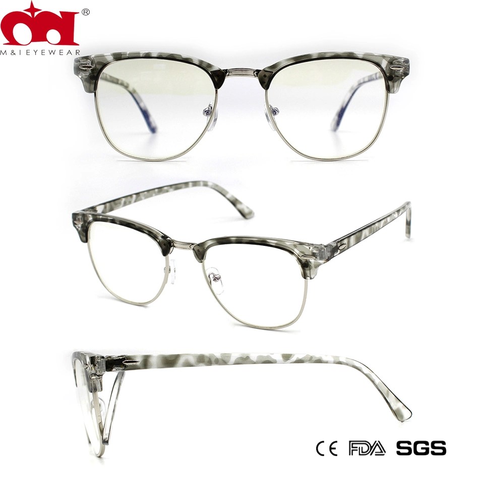 Multicolor Eyebrow Frame Fashion Half Rim High Quality Popular Reading Glasses (WRP20017)