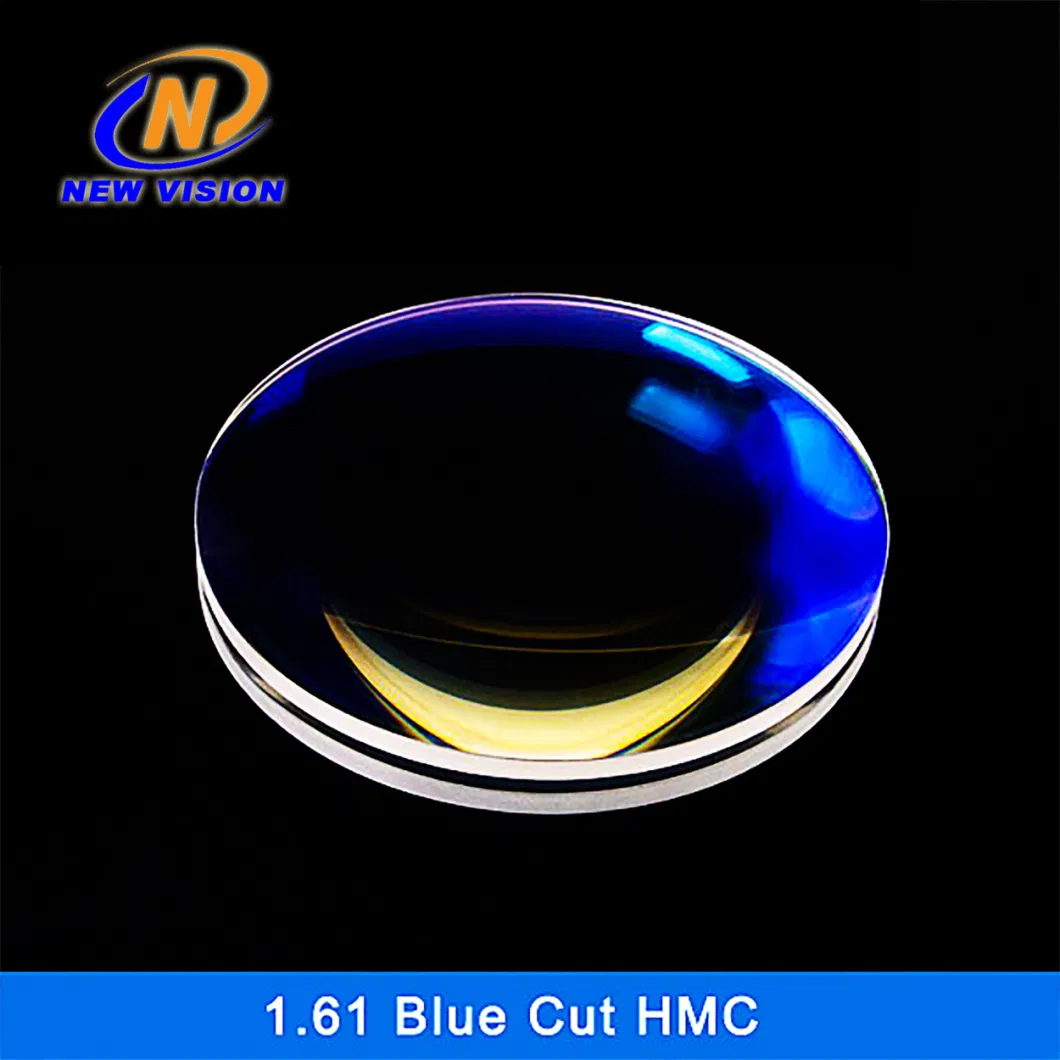 1.61 Finished Asperical Blue Blocker Eyeglasses Hmc Optical Lenses