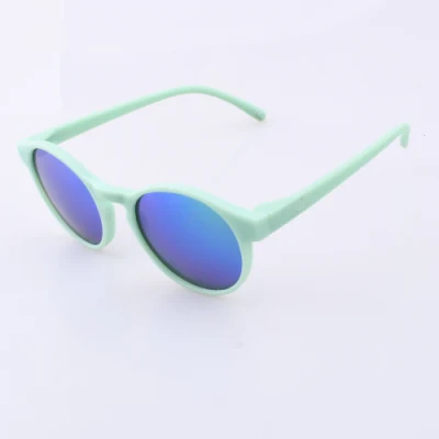  Nuovo arrivo UV400 Specchio lente Hot sale uomo metallo cerniera Occhiali da sole arrotondati Steampunk UV400 occhiali da sole