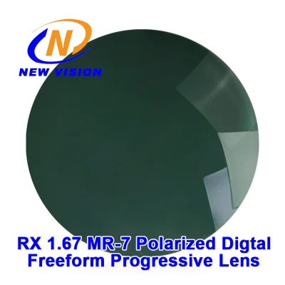  Rx 1.67 MR-7 lente ottica progressiva digitale polarizzata a forma libera; lenti multifocali polari