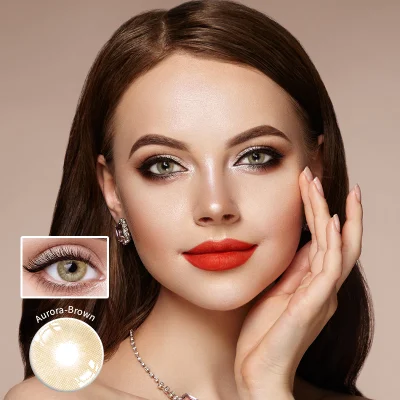 OEM Hot Fresh Looking Cinese Cosmetic Wholesale lente a contatto a colori Lenti a contatto colorate morbide a occhio d&prime;anticipo a 3 toni economiche