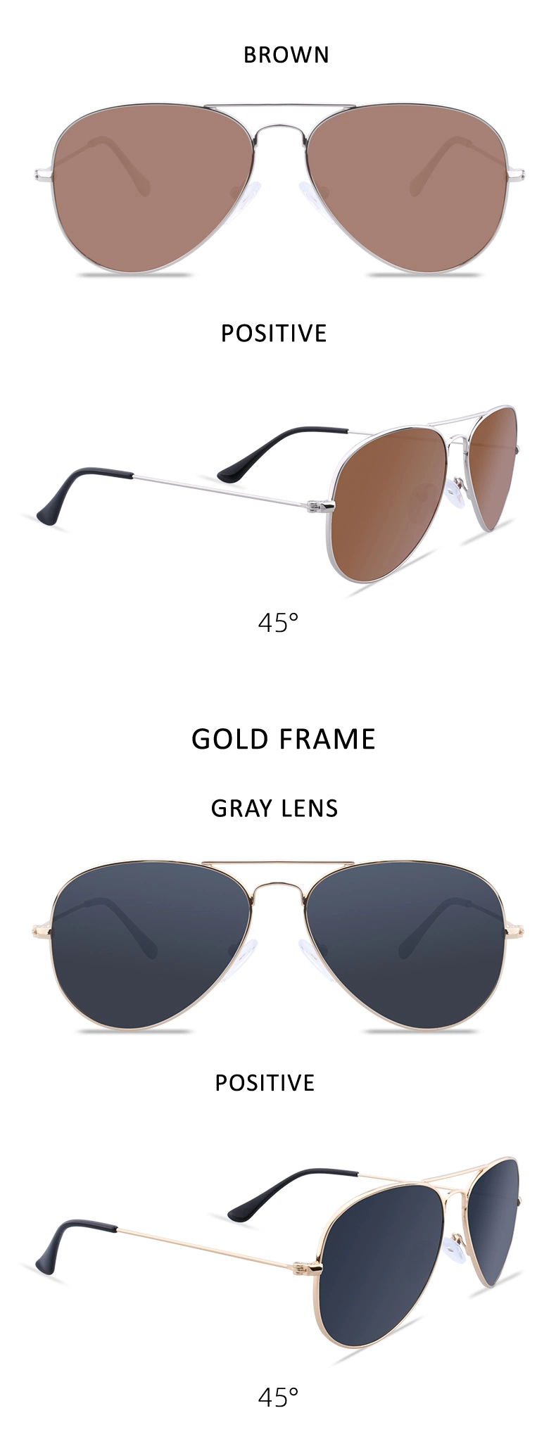 Hot Selling Fashion Custom Sunglasses Classic Vintage Sun Glasses for Women Men Metal Frame Retro Sunglasses