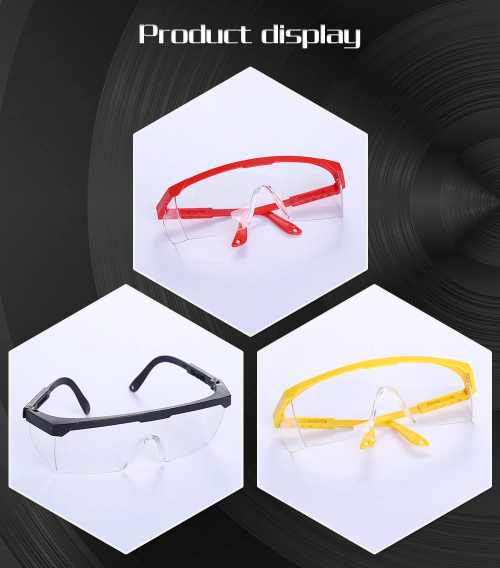 Factory Direct Sale Polycarbonate Lens Good Plastic Safety Goggles Glasses