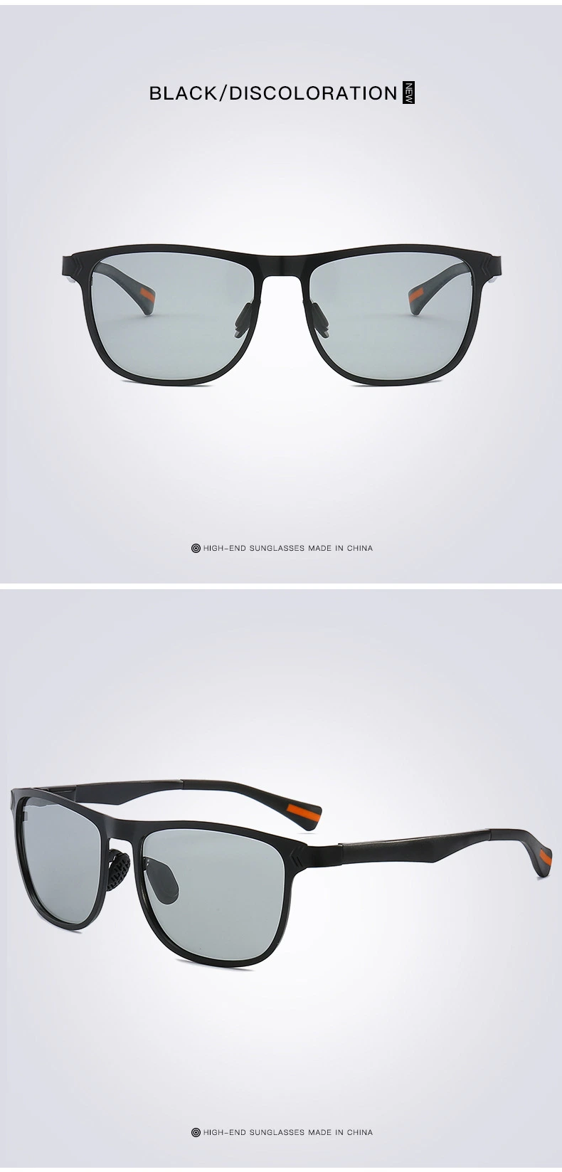 Photochromic Sunglasses Men Women Polarized Chameleon Discoloration Sun Glasses