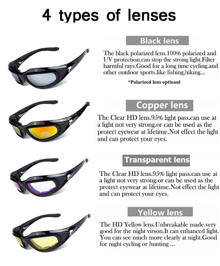 Ballistics Gafas Tactical C5 Goggles Wholesale Custom Tactical Ballistic Goggles Eyeglasses Changeable Lens