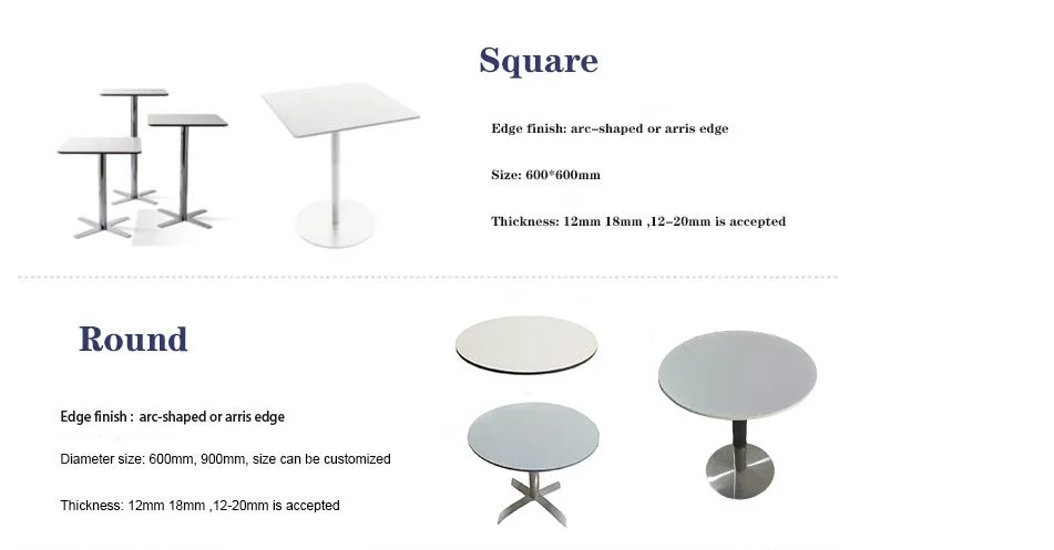 modern Furniture Compact HPL Round Table Top
