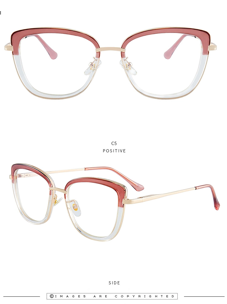 Fashionable Clear Tr90 Frame Glasses Anti Blue Light Blocking Lenses Optical Eye Glasses