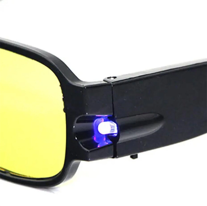 LED Light Reading Glasses Night Vision Care Presbyopic Eyeglasses Clear