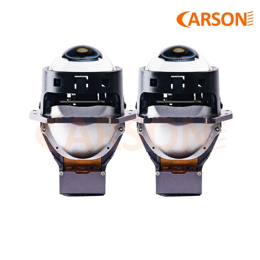 Carson CS9 Three Reflectors Super Bright Light LED Lens for Auto Headlights with Copper Fins and Intelligent Fan