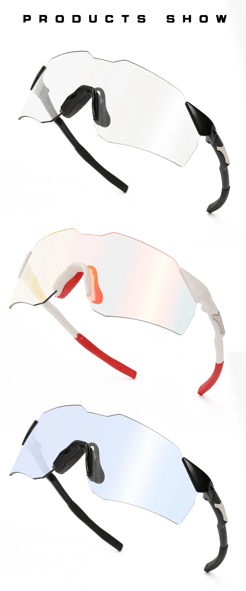 UV Protection Photochromic Lens Sun Glasses Anti Glare Cycling Sport Sunglasses
