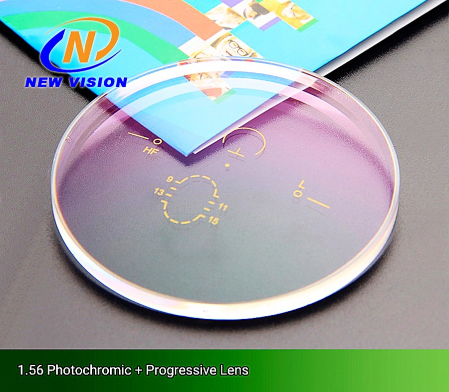 1.56 Photogray Blue Block Progreesive Optical Lens, Photochromic UV++ Lenses