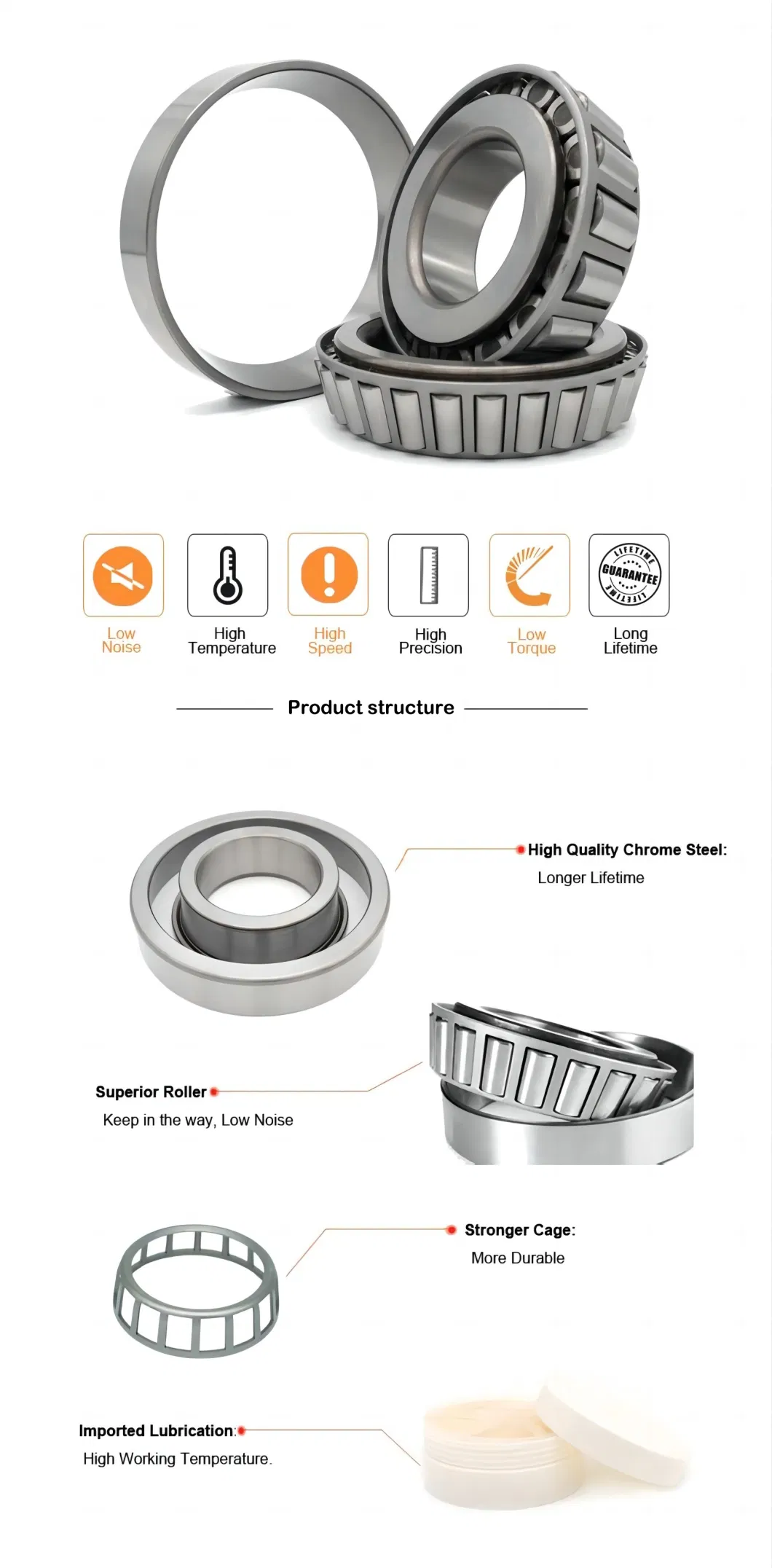 30211 Taper Roller Bearing Support OEM Customized Service