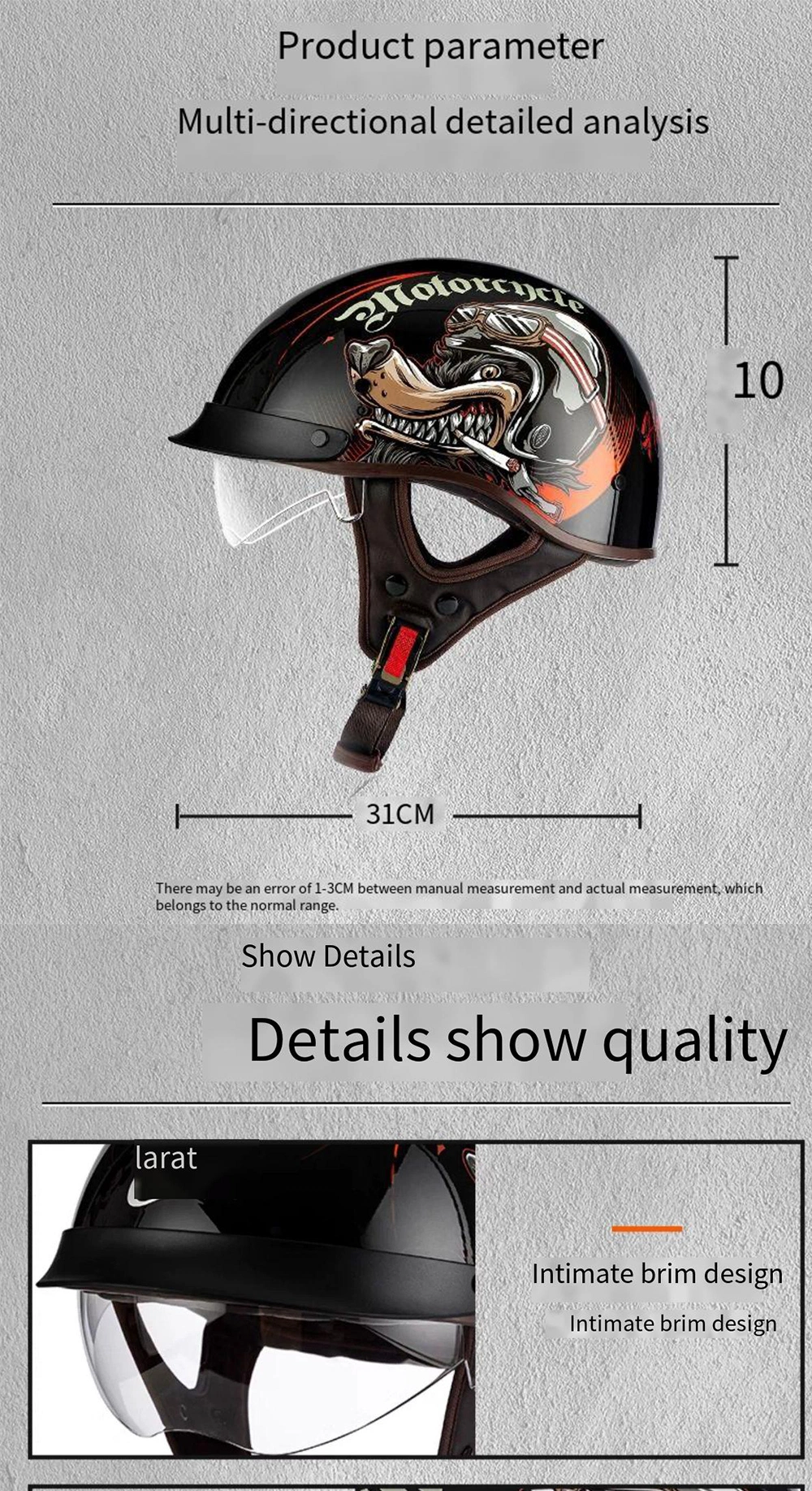 Harley Helmet ABS Motorcycle Summer Helmet Wholesale Half Helmet Motorcycle Helmet