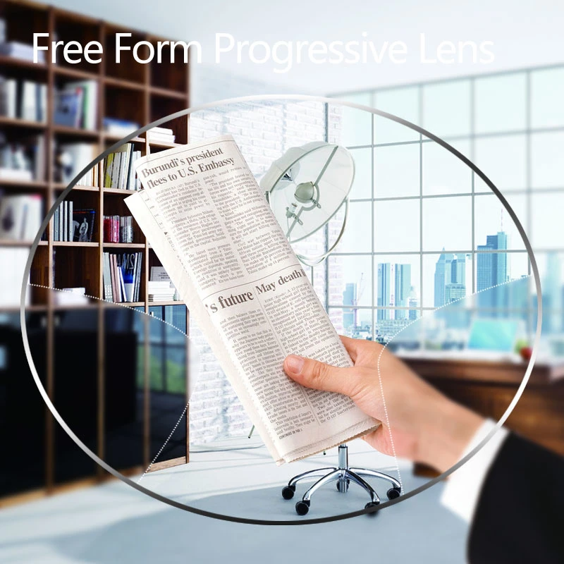 1.67 Free Form Progressive Lens Rx Optical Lens