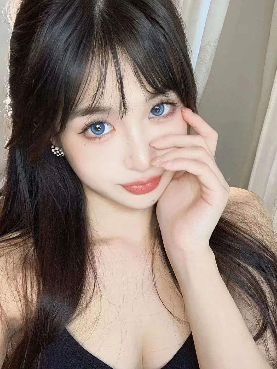 Millcreek Wholesale Hot Sale Coconut Blue Colored Contacts Natural Soft Looking Blue Color Contact Lens Color Eye Contact Lenses