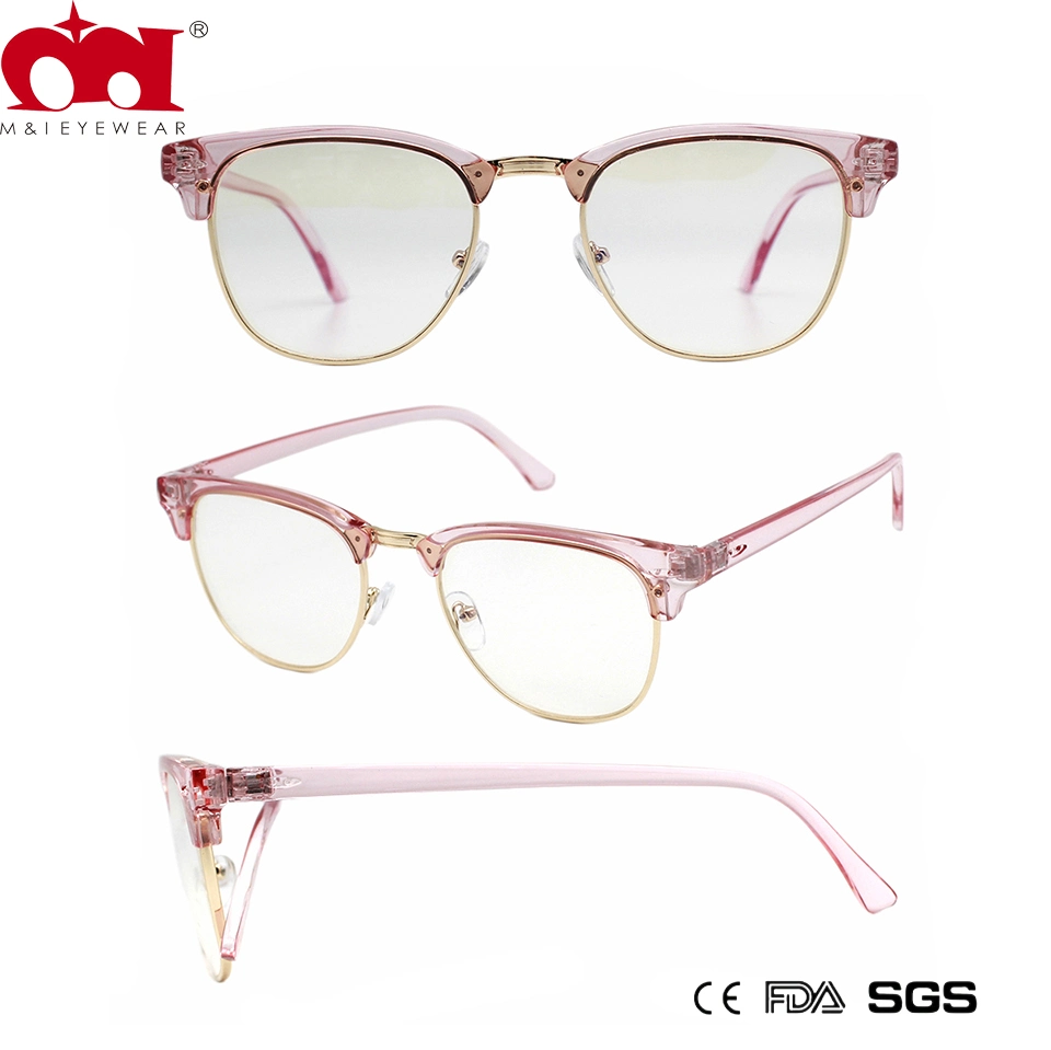 Multicolor Eyebrow Frame Fashion Half Rim High Quality Popular Reading Glasses (WRP20017)