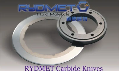 High Quality Solid Tungsten Cemented Carbide Slitting Knives Blades Cicular Round Ring