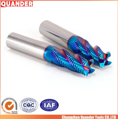 Quander Tools CNC Router End Mills China Spherical Milling Cutter Manufacturers 0.1 mm End Mill ODM Custom Solid Carbide Hard Metal 2/3/4 Flute Rough End Mill