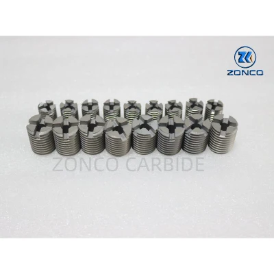 High Corrosion Resistance OEM Custom Tungsten Carbide Nozzles Wholesale Drauble Thread Cemented Nozzles
