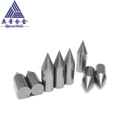 Dia8*25mm Wear-Resistant and Heat-Resistant Tungsten Cobalt Carbide Yl10.2 Point Punching Needle with 45 Degree Grinding