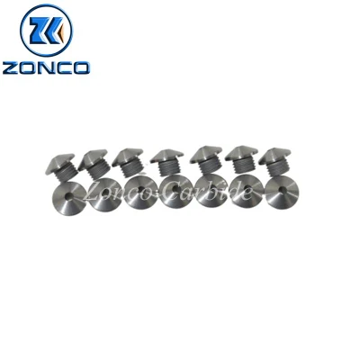  Tungsten Carbide Spare Parts High Wear Resistance Thread Nozzles for Downhole Tool
