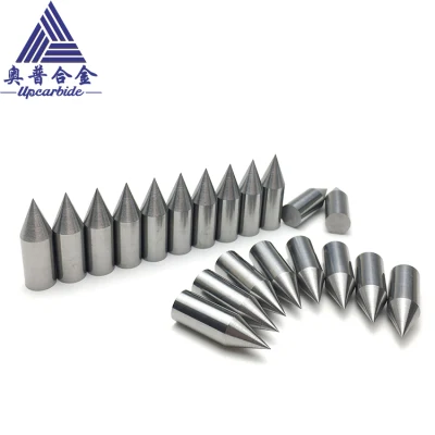 Dia8*25mm Wear-Resistant and Heat-Resistant Tungsten Cobalt Carbide Yl10.2 Point Punching Needle with 45 Degree Grinding